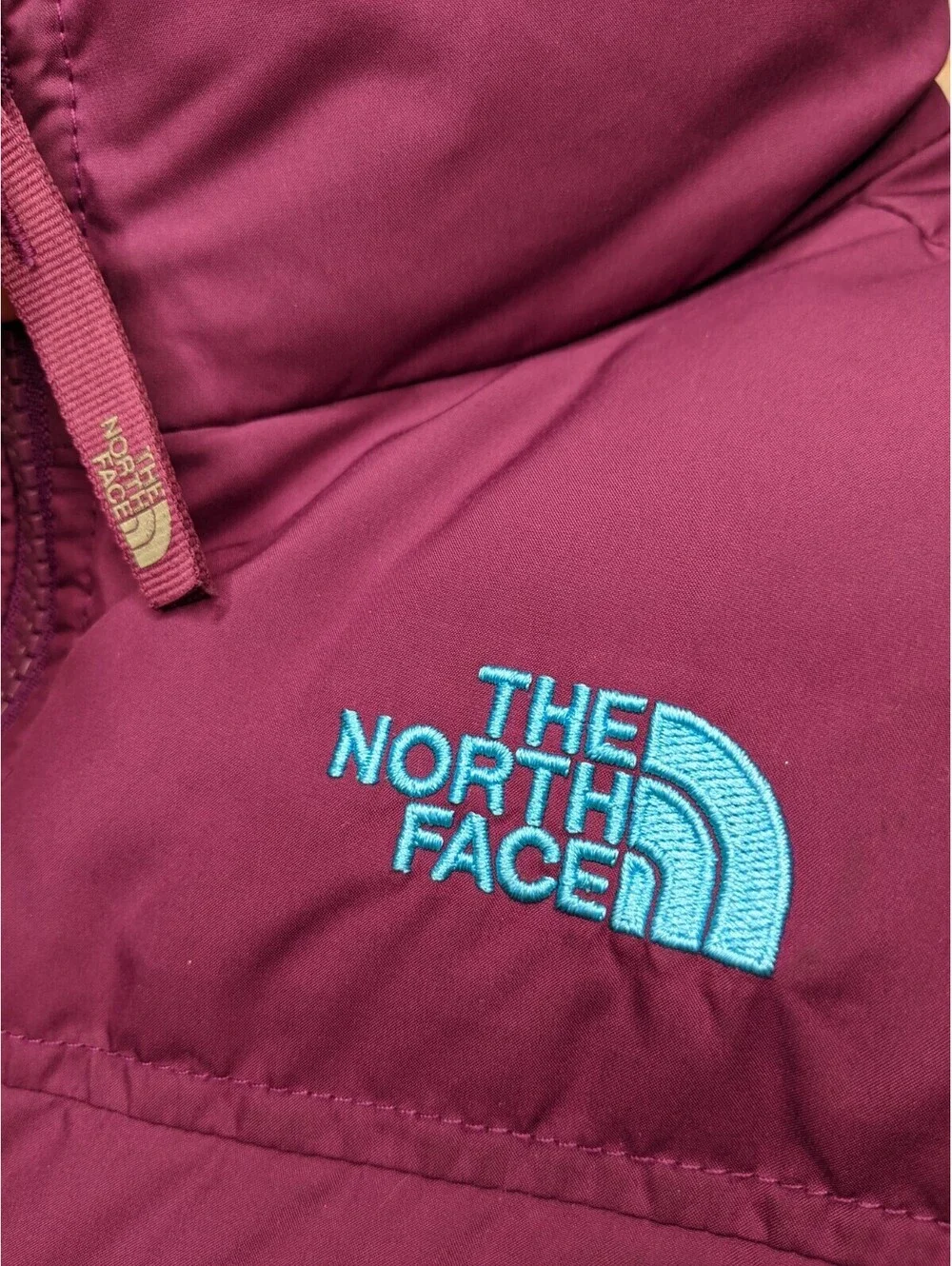 The North Face Down Puffer Vest Winter Jacket Girls Large 14-16 Womens XS Purple